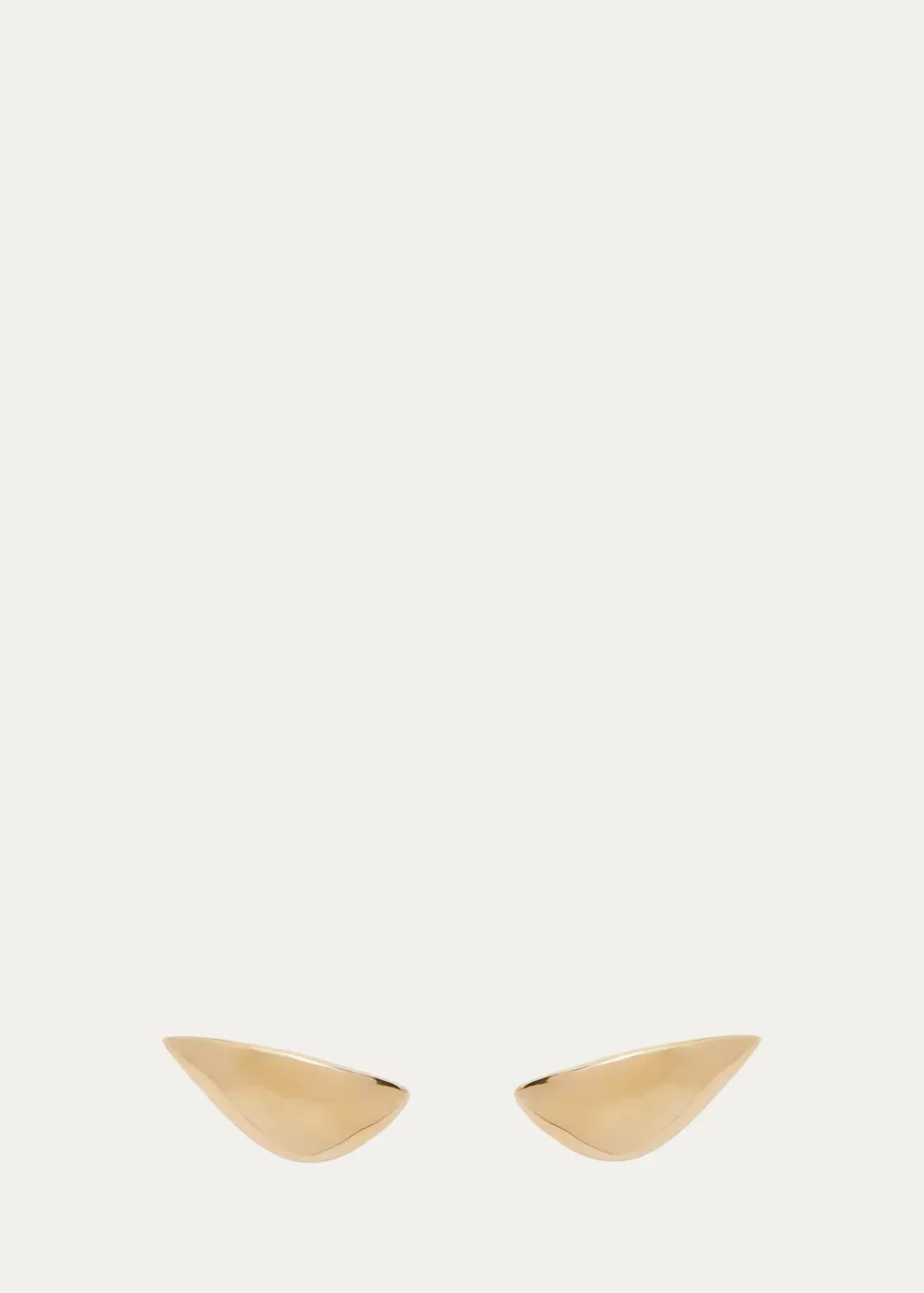 14K Gold-Plated Lobe Stud Earrings