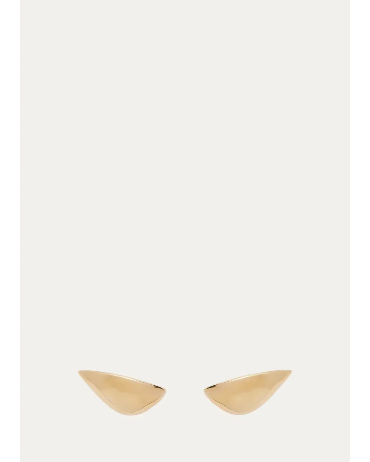 14K Gold-Plated Lobe Stud Earrings by Lady Grey