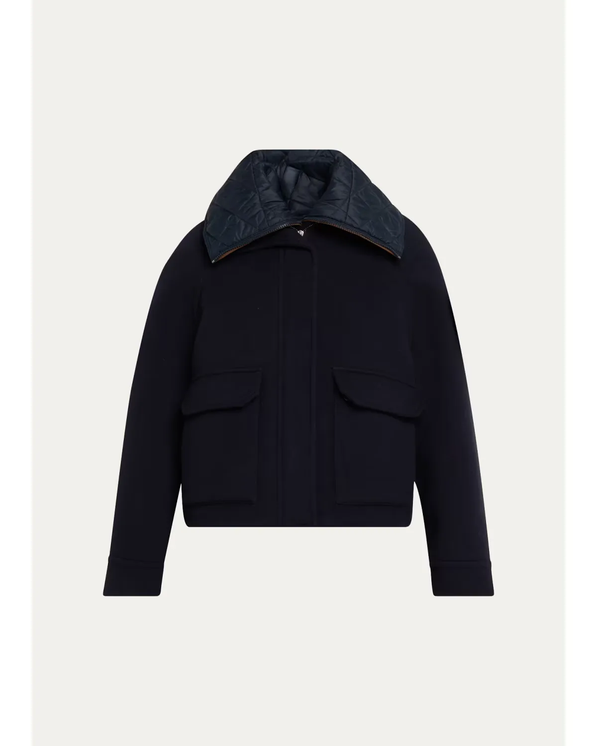 Couture Wool Coat with Detachable Padding by Brunello Cucinelli