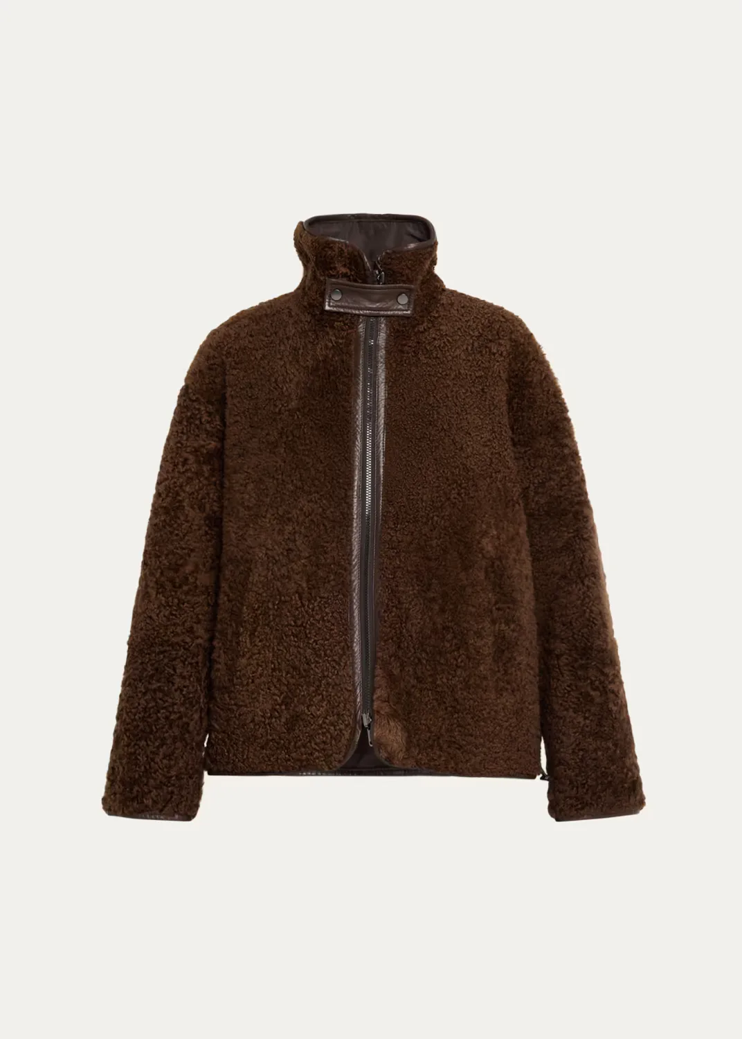 Curly Shearling Reversible Coat