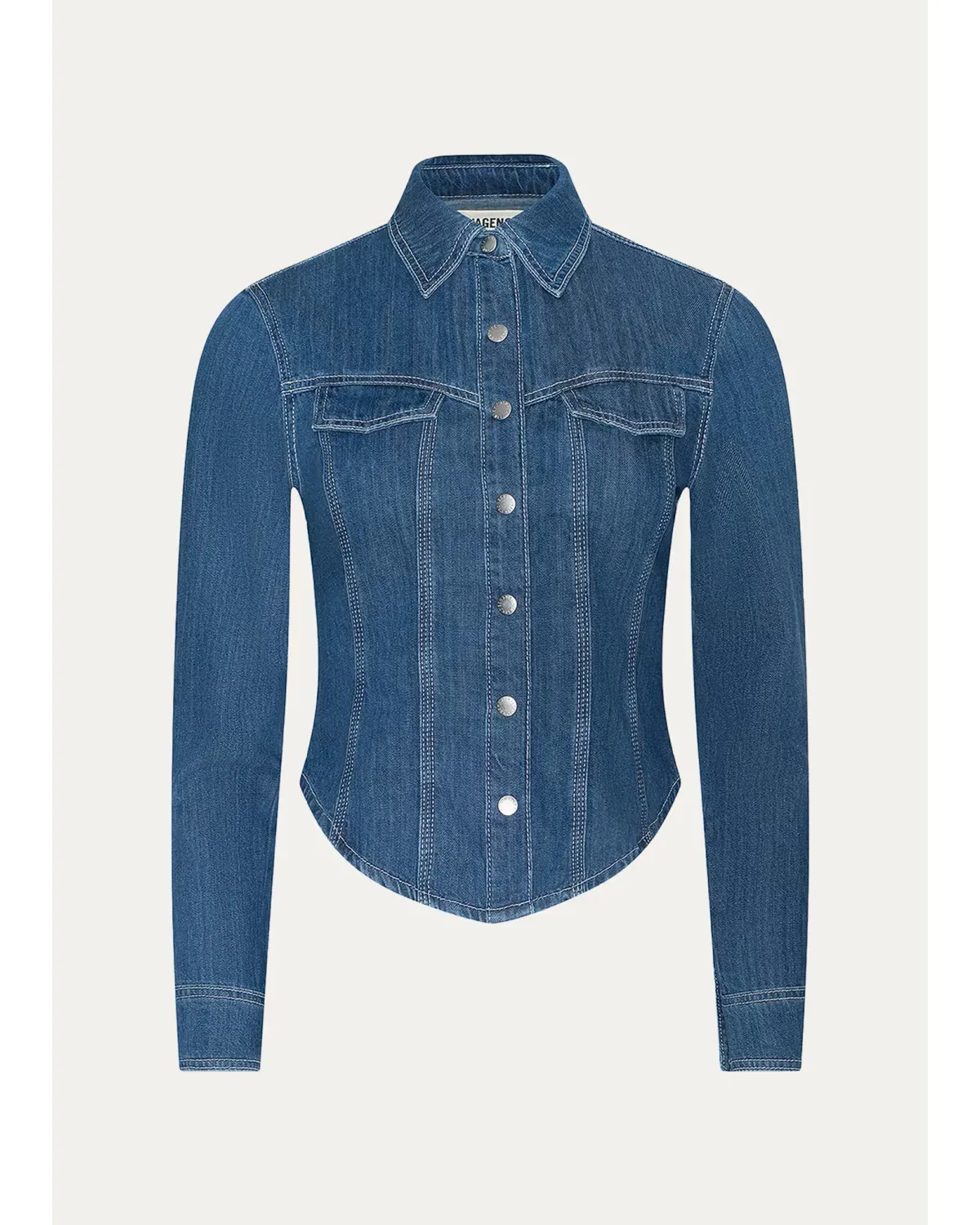 Louis Fitted Denim Shirt by L'AGENCE