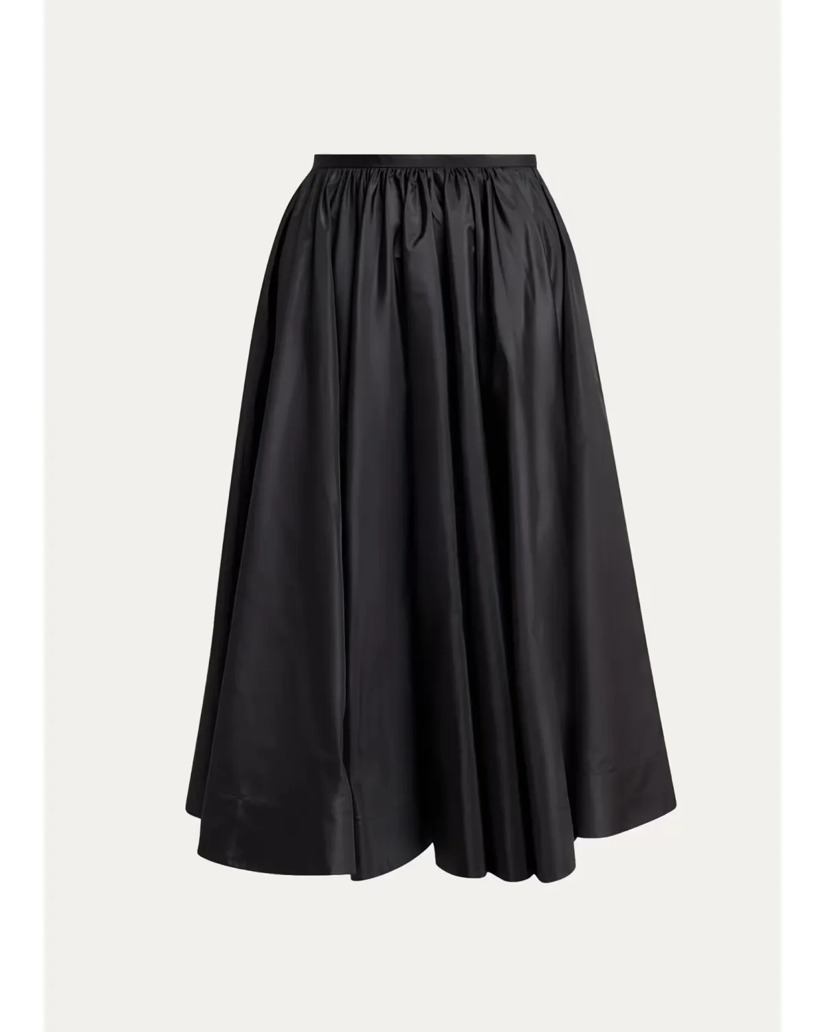 Silk Taffeta Full Midi Skirt by Valentino Garavani