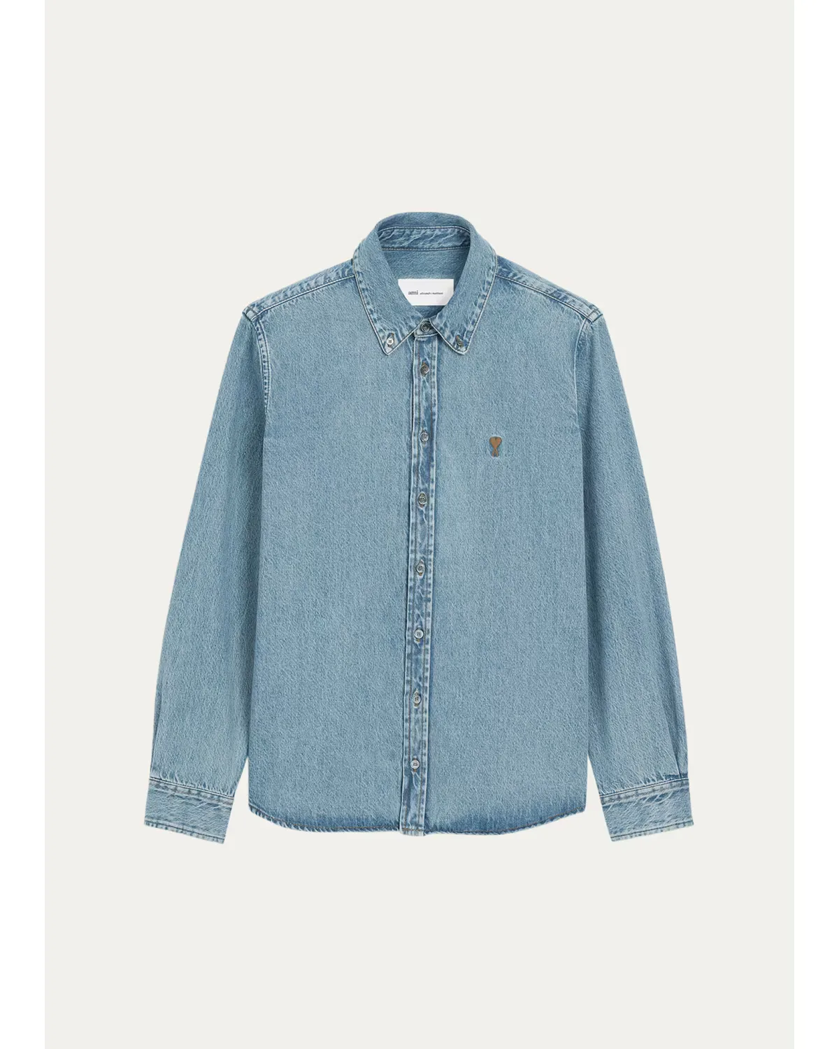 Ami De Coeur Denim Button-Down Shirt by Ami Paris