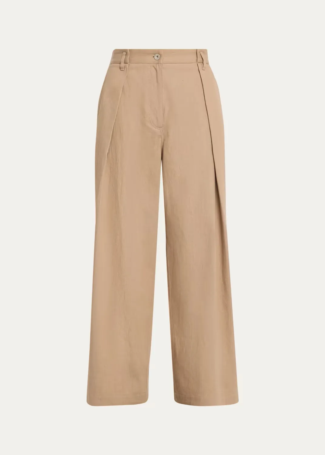 Sparkle Twill Wide-Leg Pants