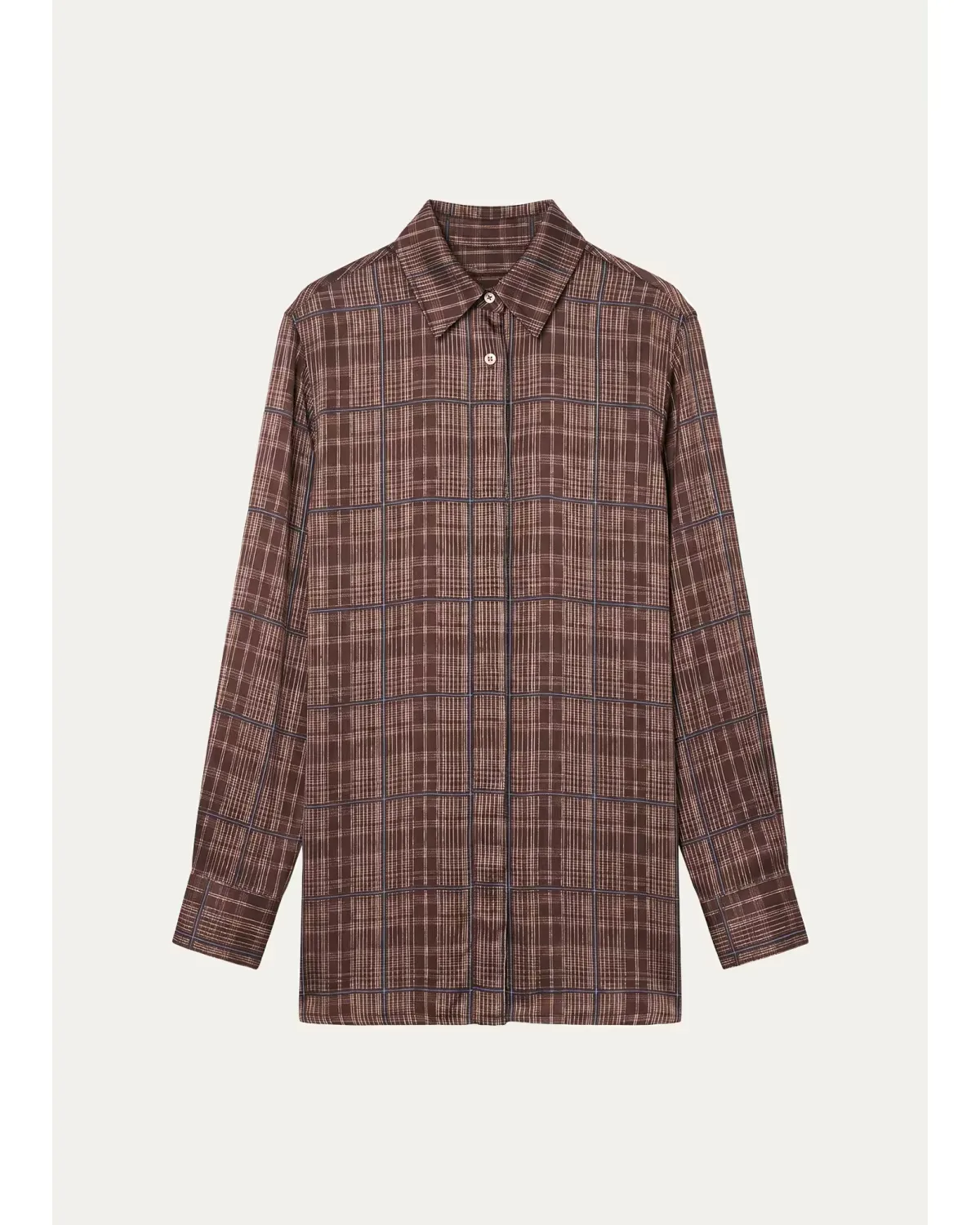 Loose Plaid-Print Viscose Shirt by Officine Gnrale