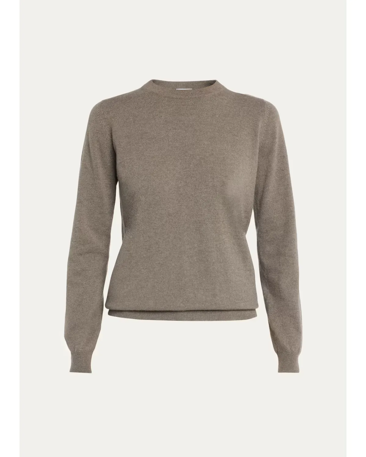 Cashmere Fitted Crewneck Sweater by Brunello Cucinelli