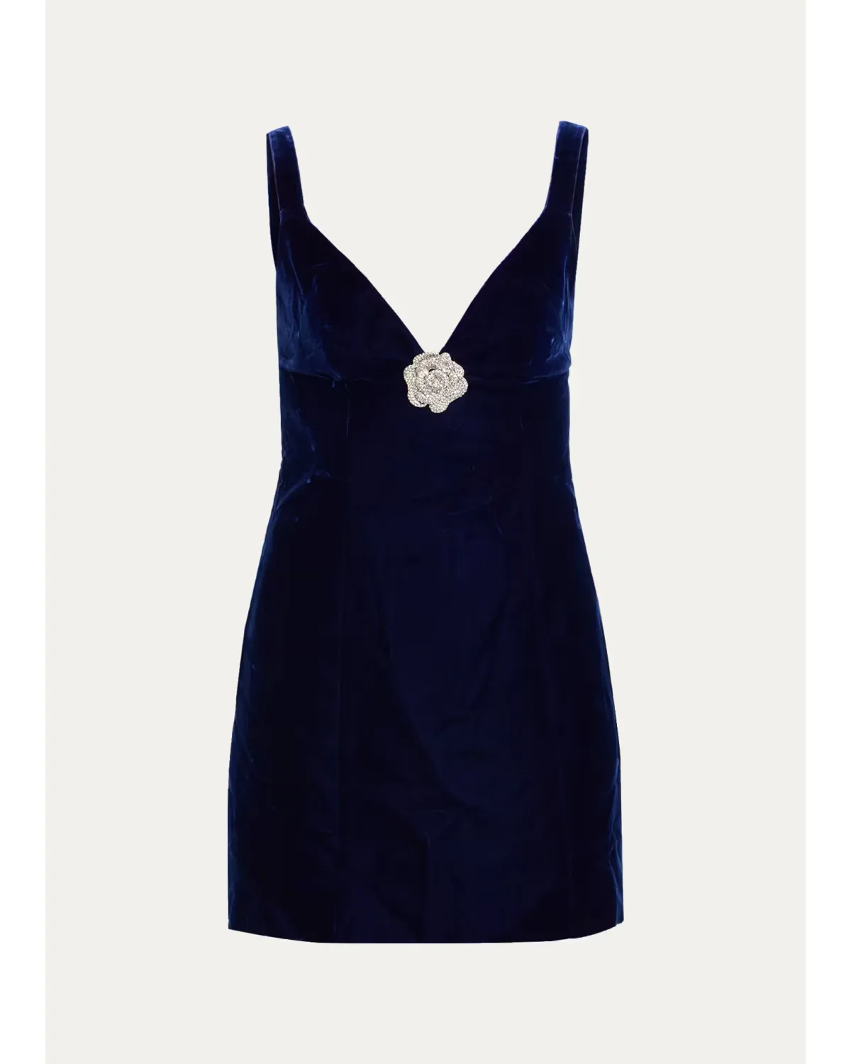 Gracie Velvet V-Neck Mini Dress by Cara Cara