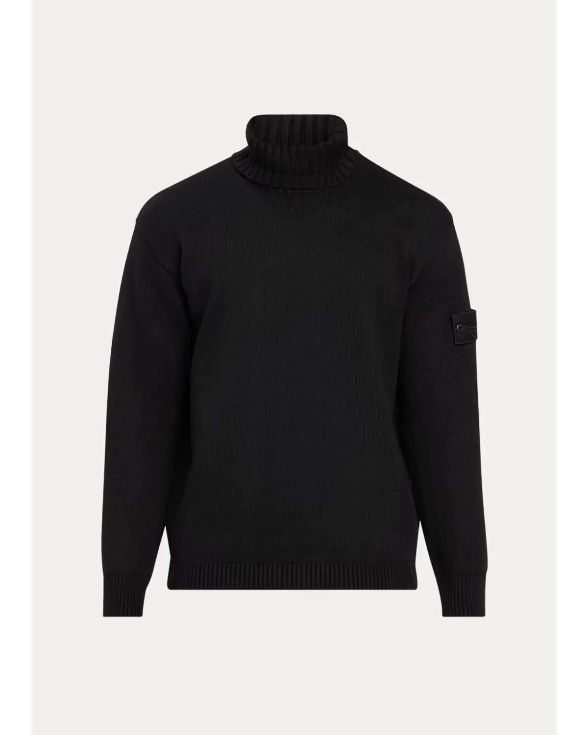 Cotton Ribbed Turtleneck Sweater by Stone Island