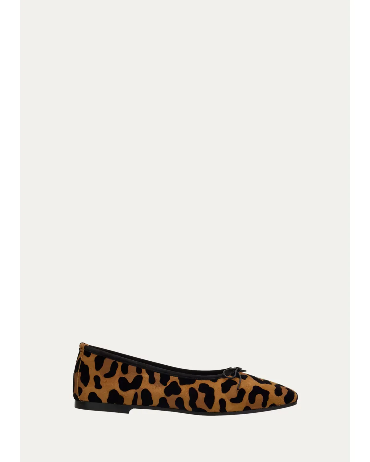 Scala Leopard Suede Ballerina Flats by Sophique