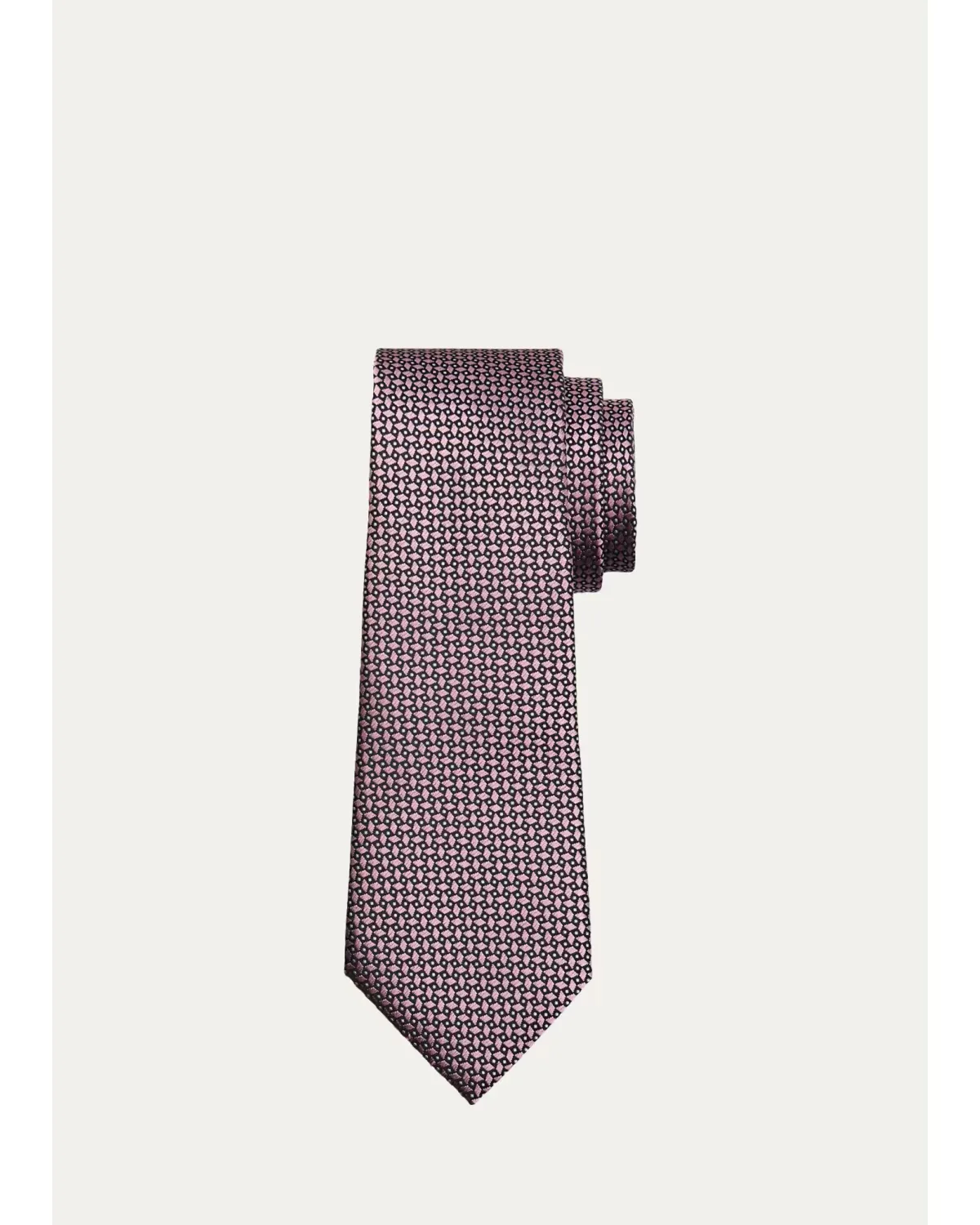 Micro-Jacquard Silk Tie by ZEGNA