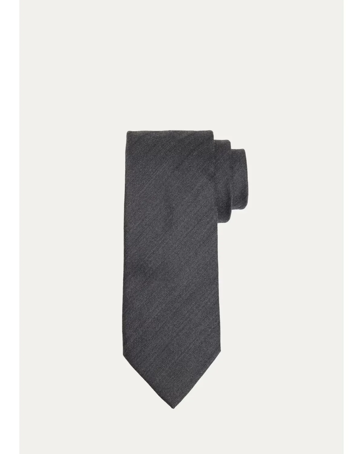 Wool and Silk Herringbone Tie