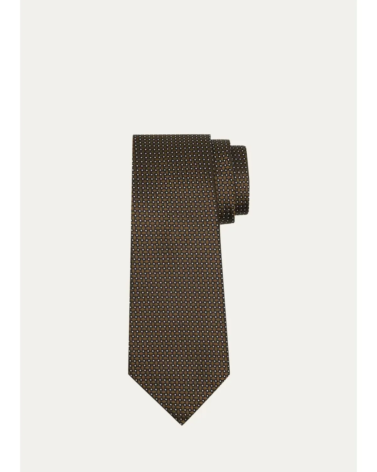 Geometric Jacquard Silk Tie by ZEGNA