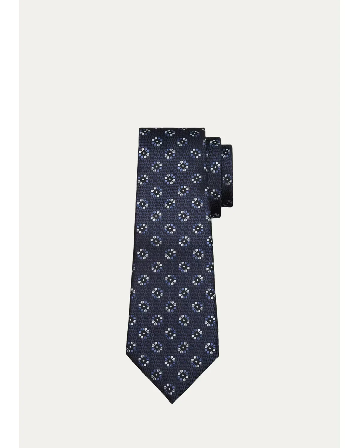 Floral Jacquard Silk Tie