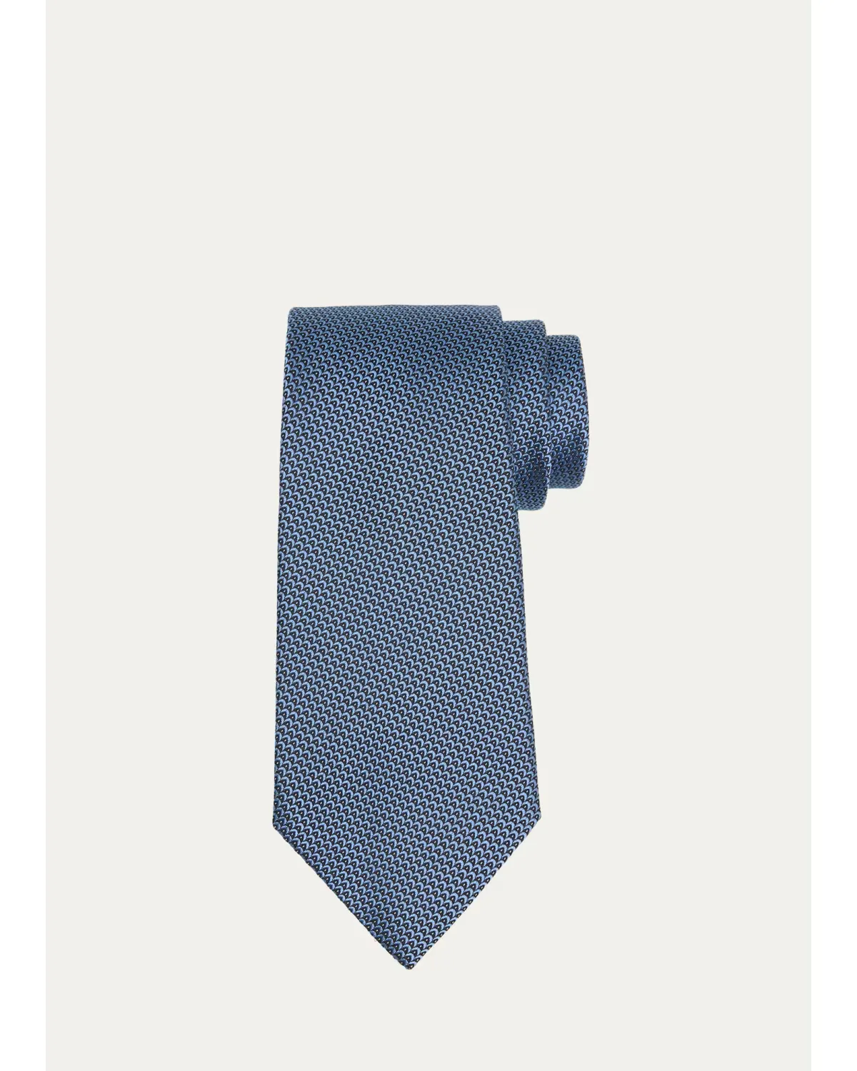 Wavy Silk Jacquard Tie