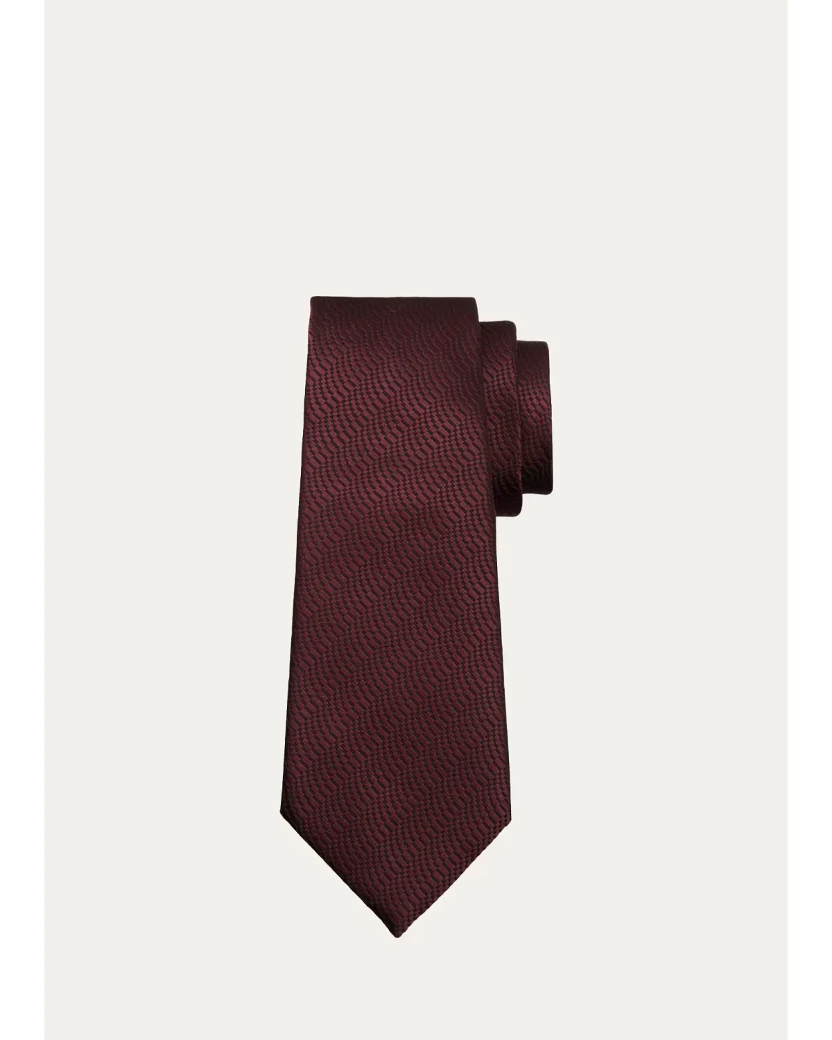 Overlapping Jacquard Silk Tie by ZEGNA