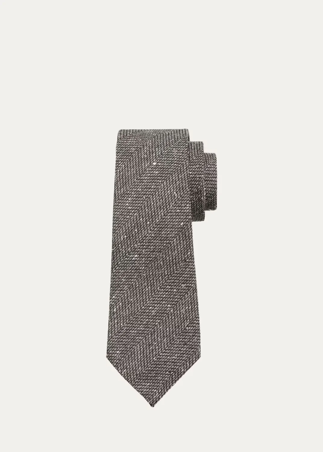 Melange Maxi-Herringbone Silk Tie