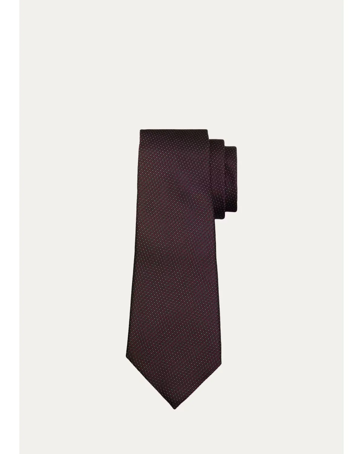 Micro-Jacquard Silk Tie by ZEGNA