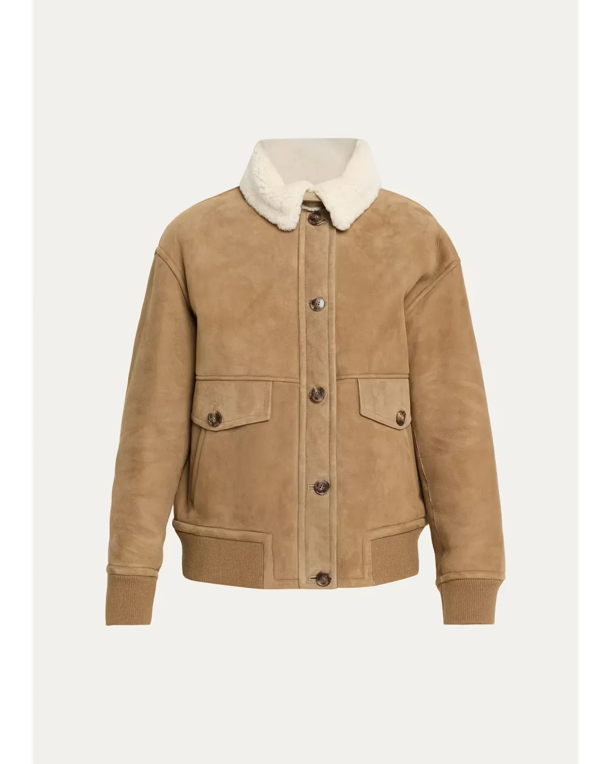 Lamb Shearling Aviator Jacket by Yves Salomon