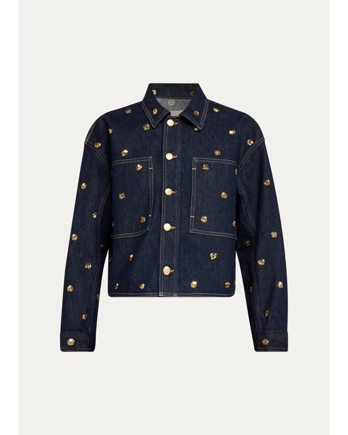 The Bobbie Embellished Denim Jacket by Ulla Johnson