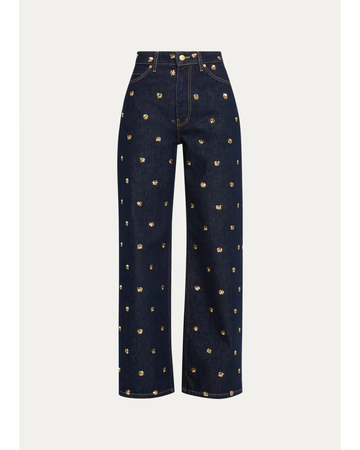 The Willow Embellished Wide-Leg Jeans by Ulla Johnson