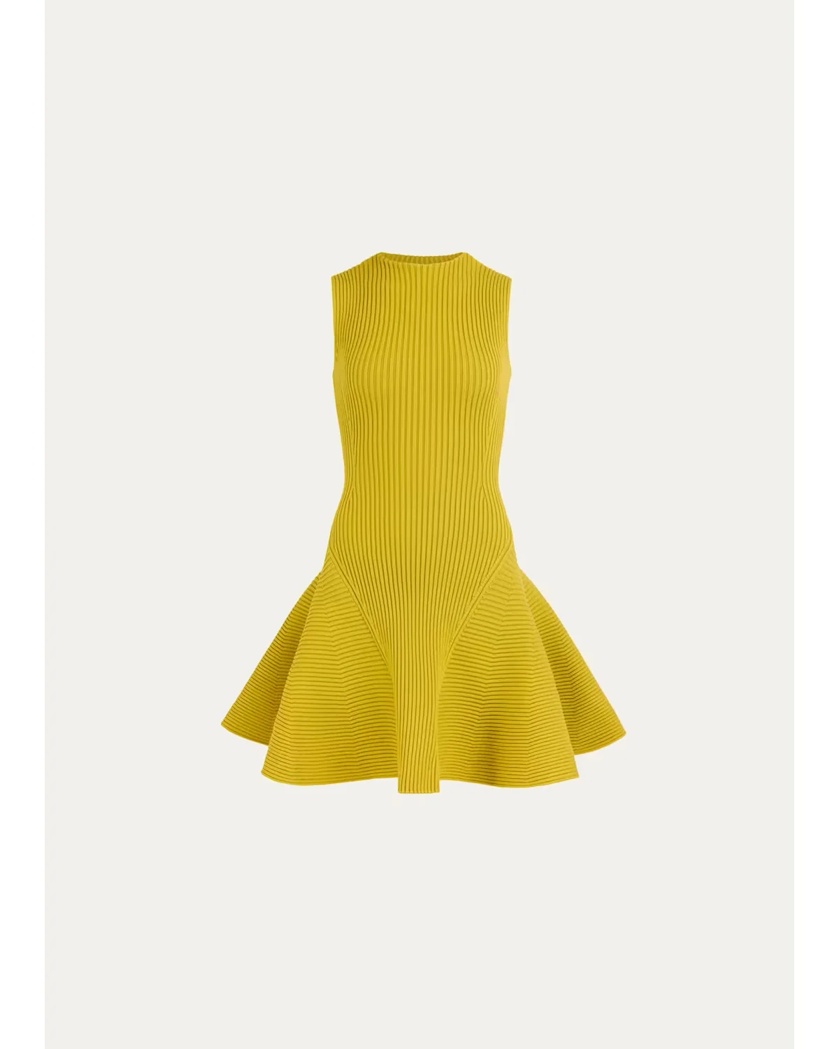 Sleeveless English Rib Mini Skater Dress by ALAA