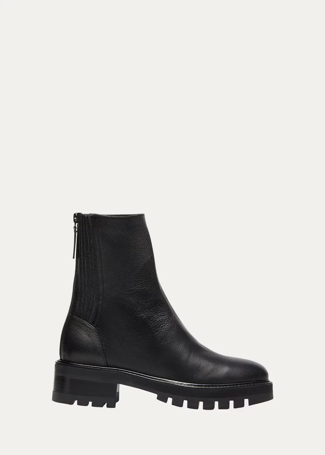 St Honore Leather Zip Booties