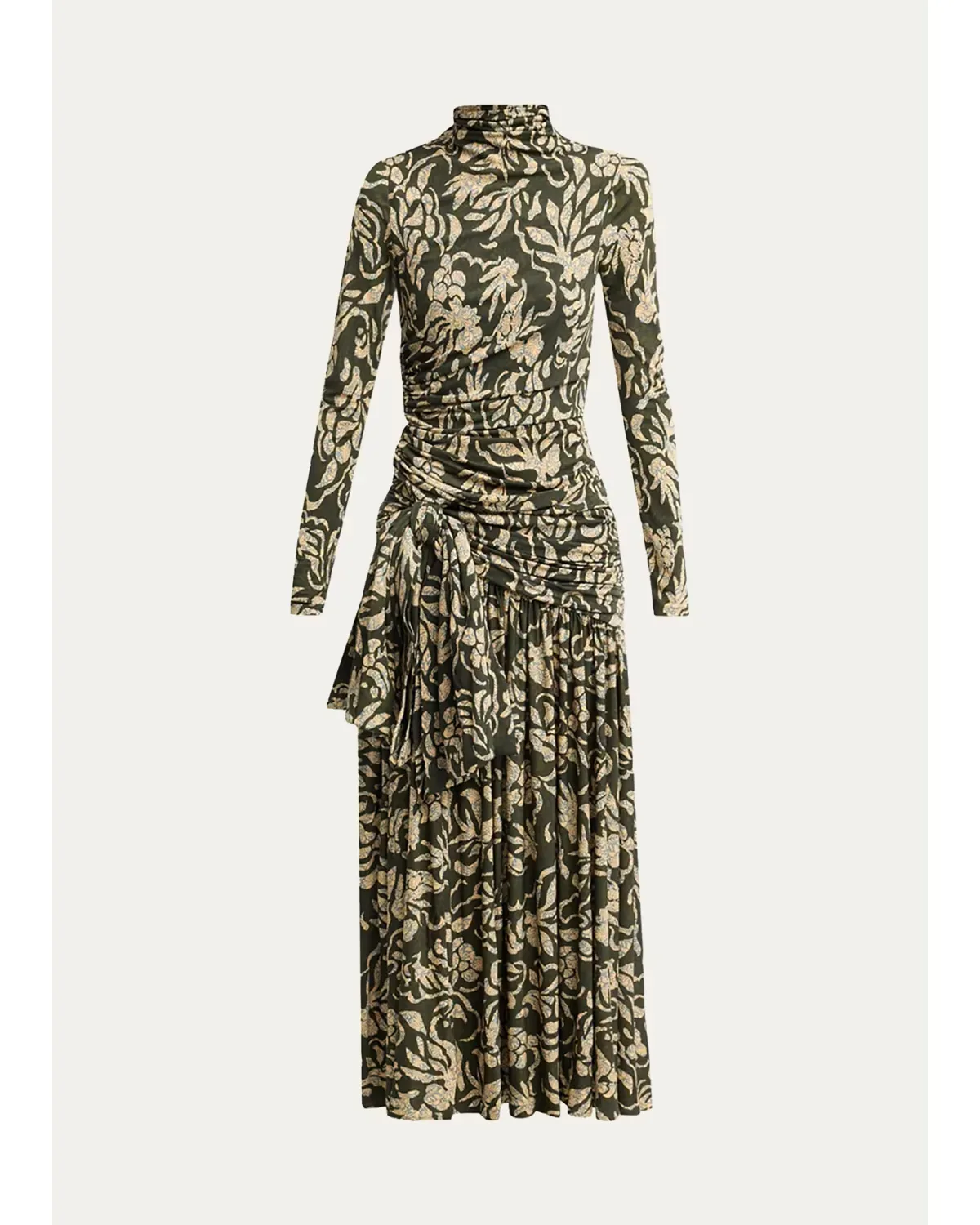 Katy Draped Jersey Maxi Dress by Ulla Johnson