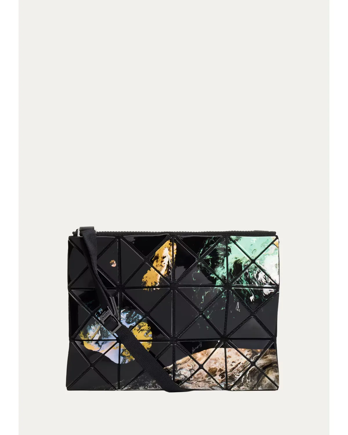 Cosmic Abstract-Print Geometric Crossbody Bag by Issey Miyake