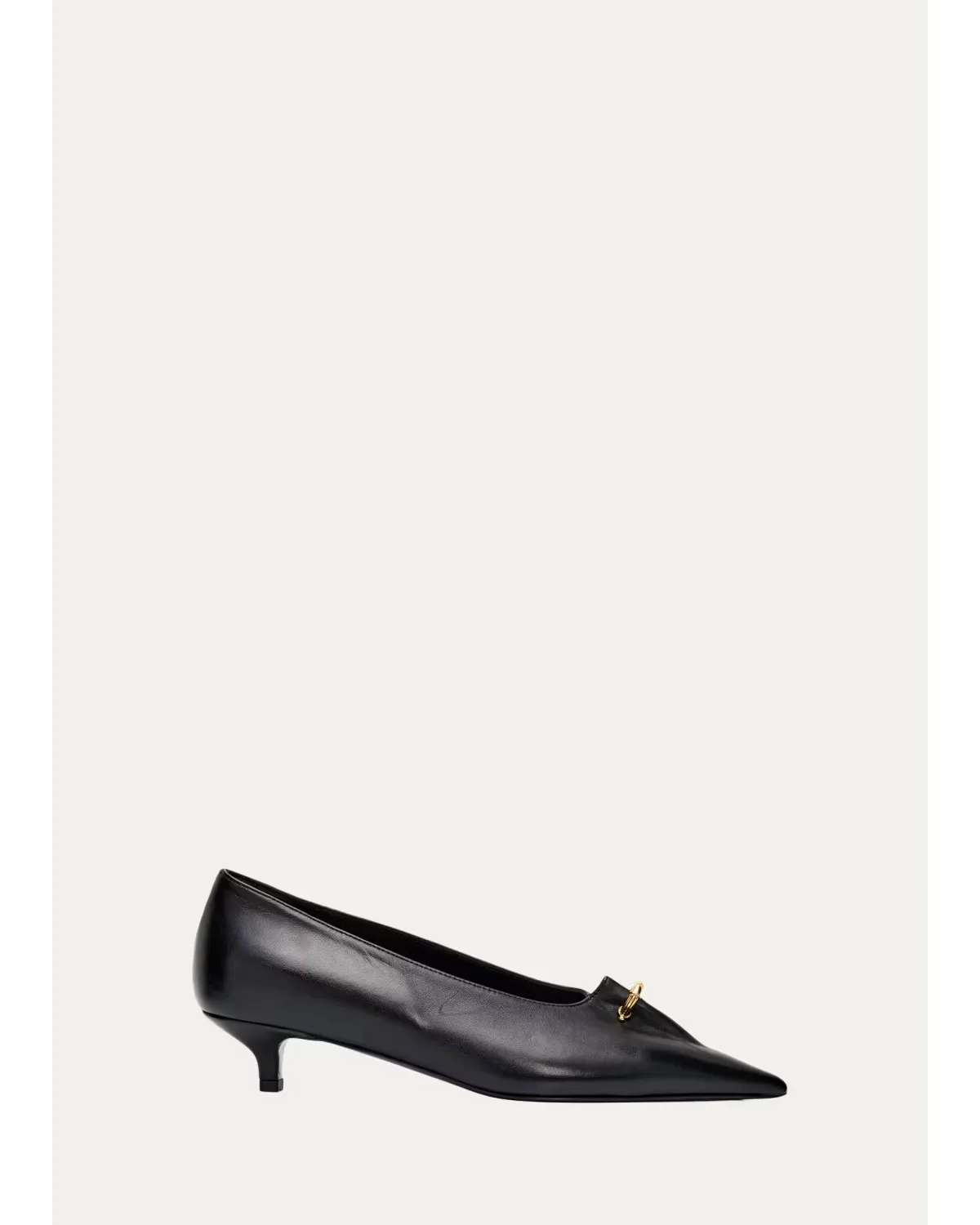 Pierced Nappa Leather Pumps by Totême