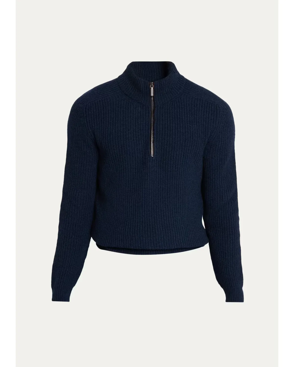 Cashmere Melange Half-Zip Sweater by Iris Von Arnim
