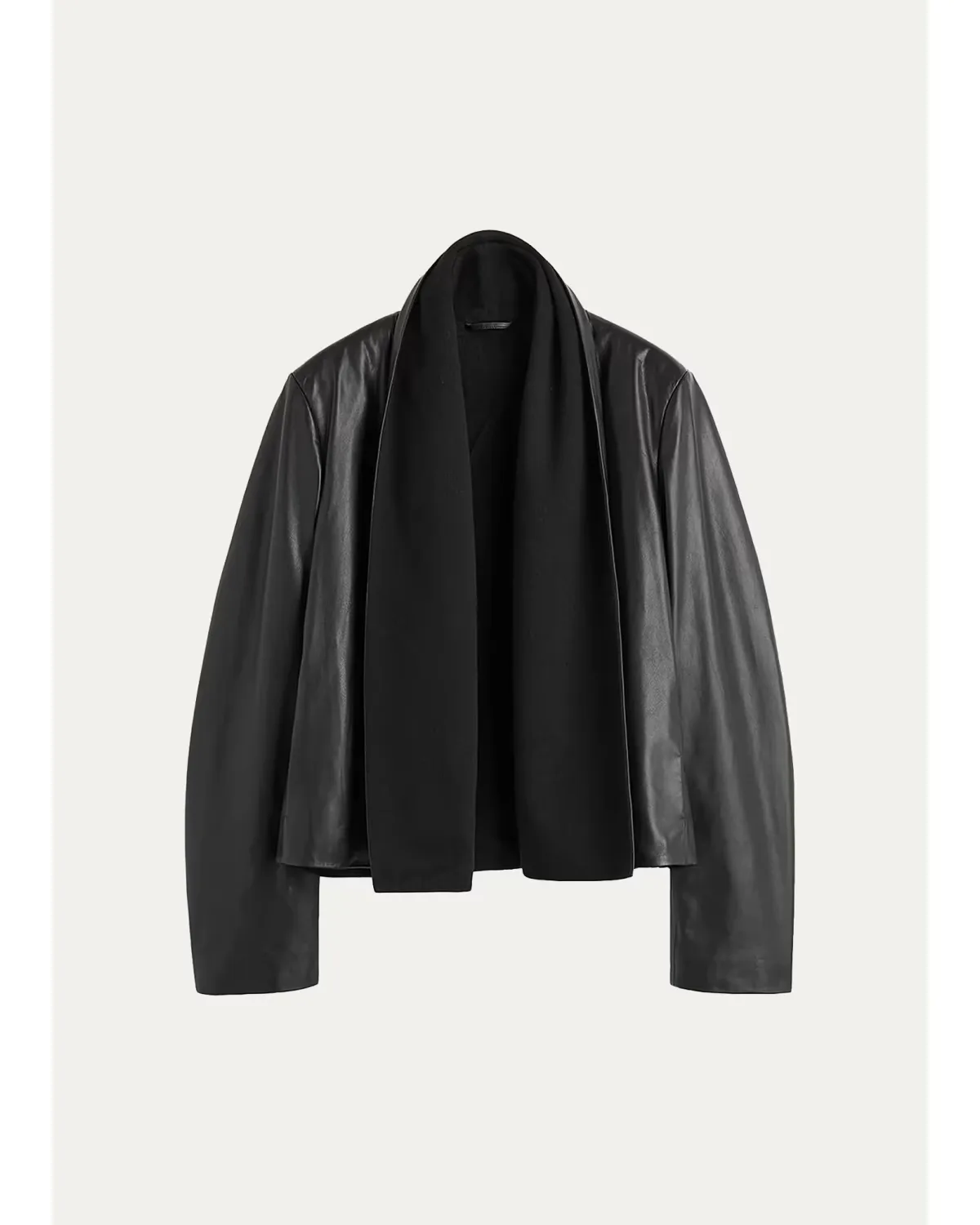 Scarf Leather Jacket by Totême