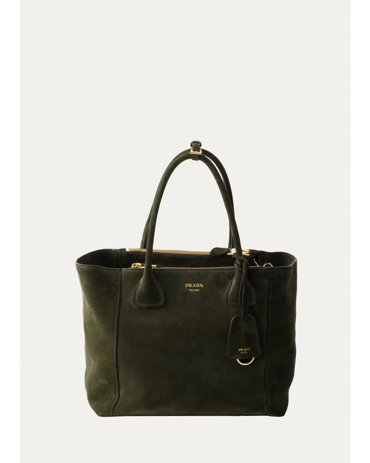 Nova Suede Top-Handle Bag by Prada