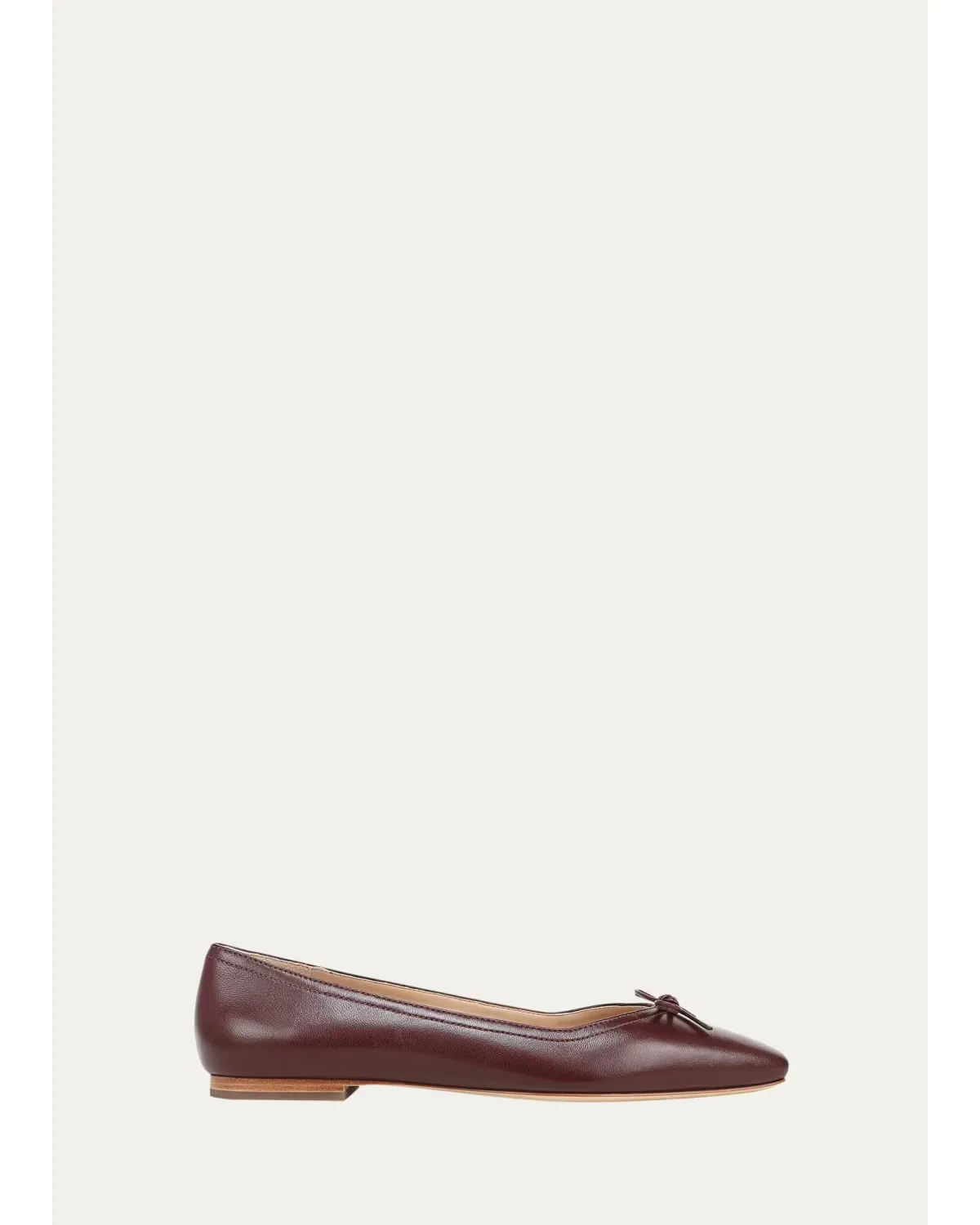Cailey Leather Ballerina Flats by Veronica Beard