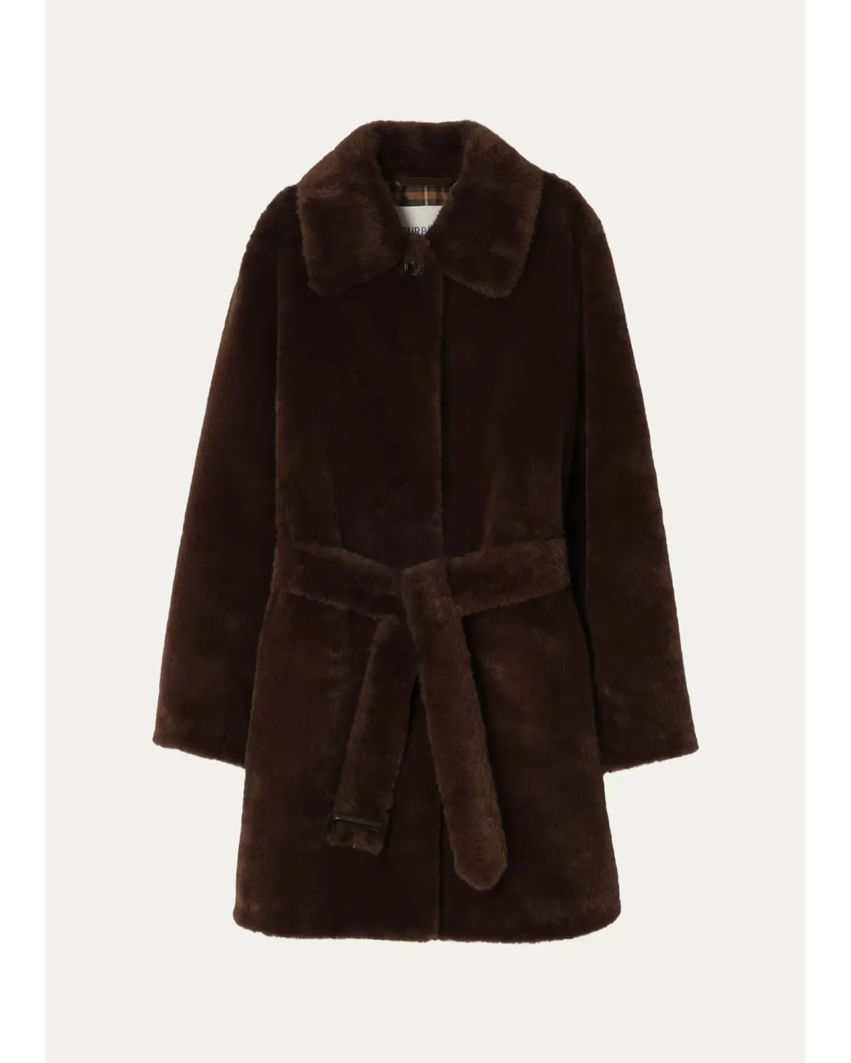Belvedere Faux Fur Car Coat by Burberry
