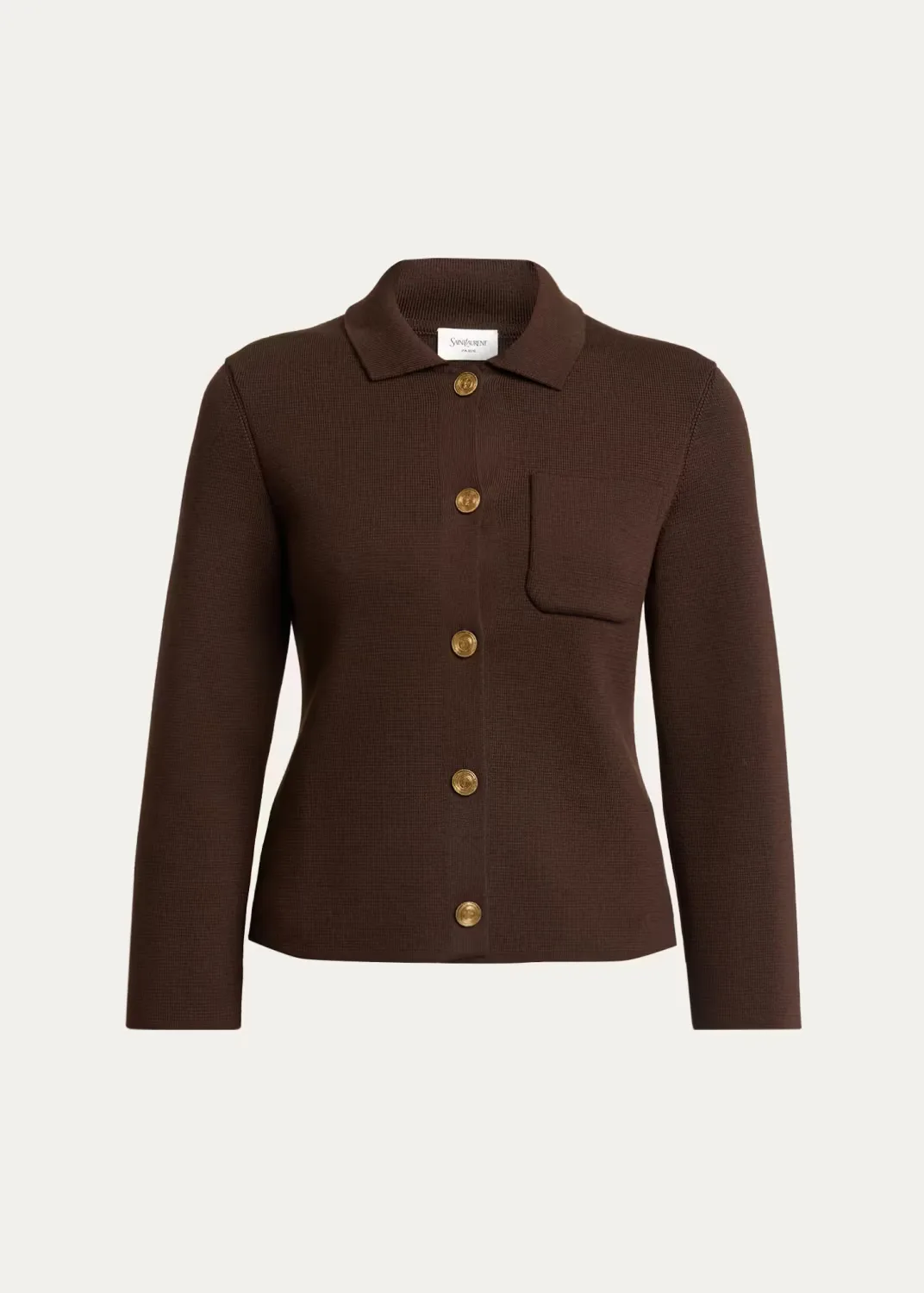 Wool Polo Cardigan