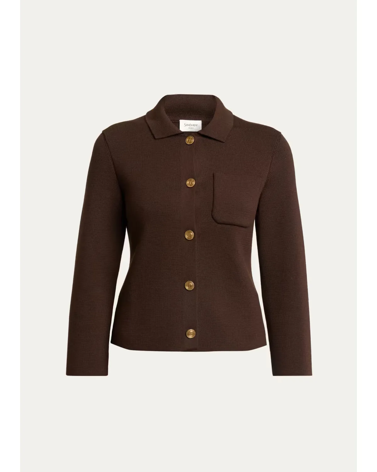 Wool Polo Cardigan