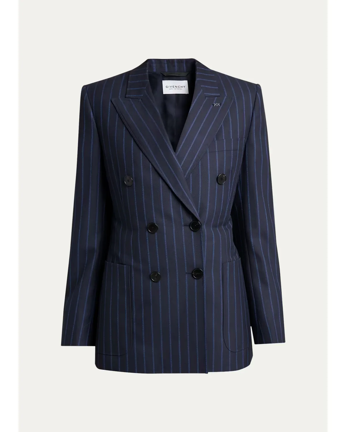 Double-Breasted Striped Wool-Cashmere Blazer by GIVENCHY