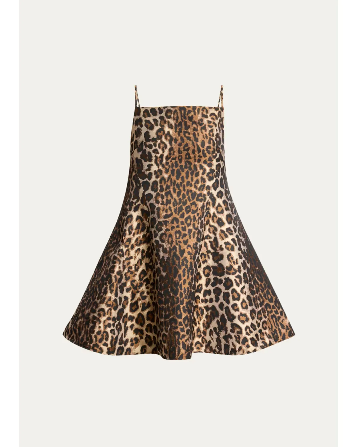 Sleeveless Sliced Leopard Jacquard Mini Dress by GIVENCHY