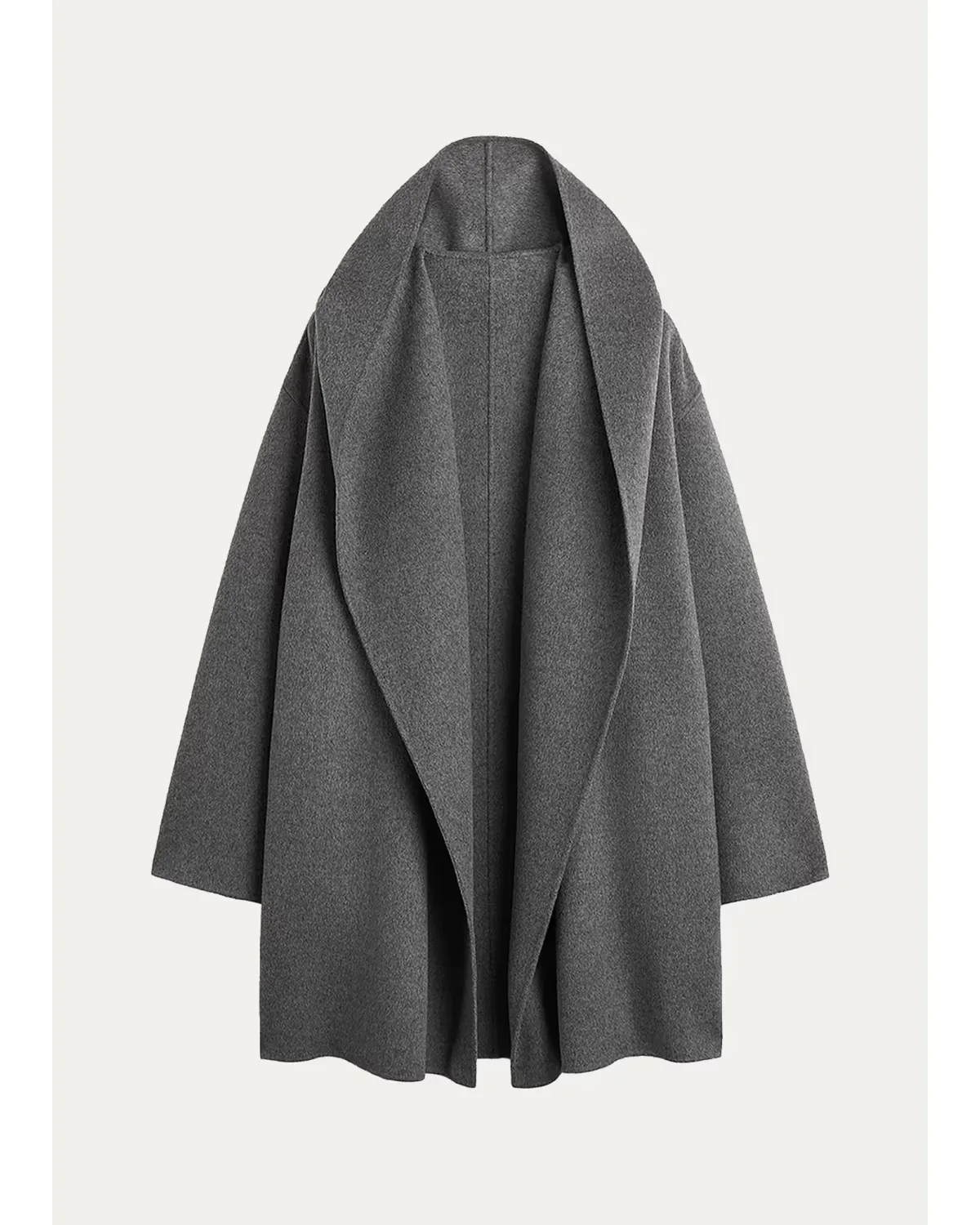 Hoodie Wool Coat by Totême