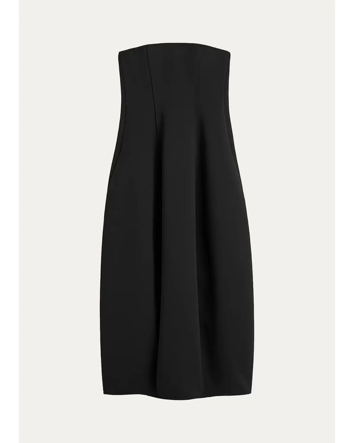 Strapless Balloon Midi Dress by Totême