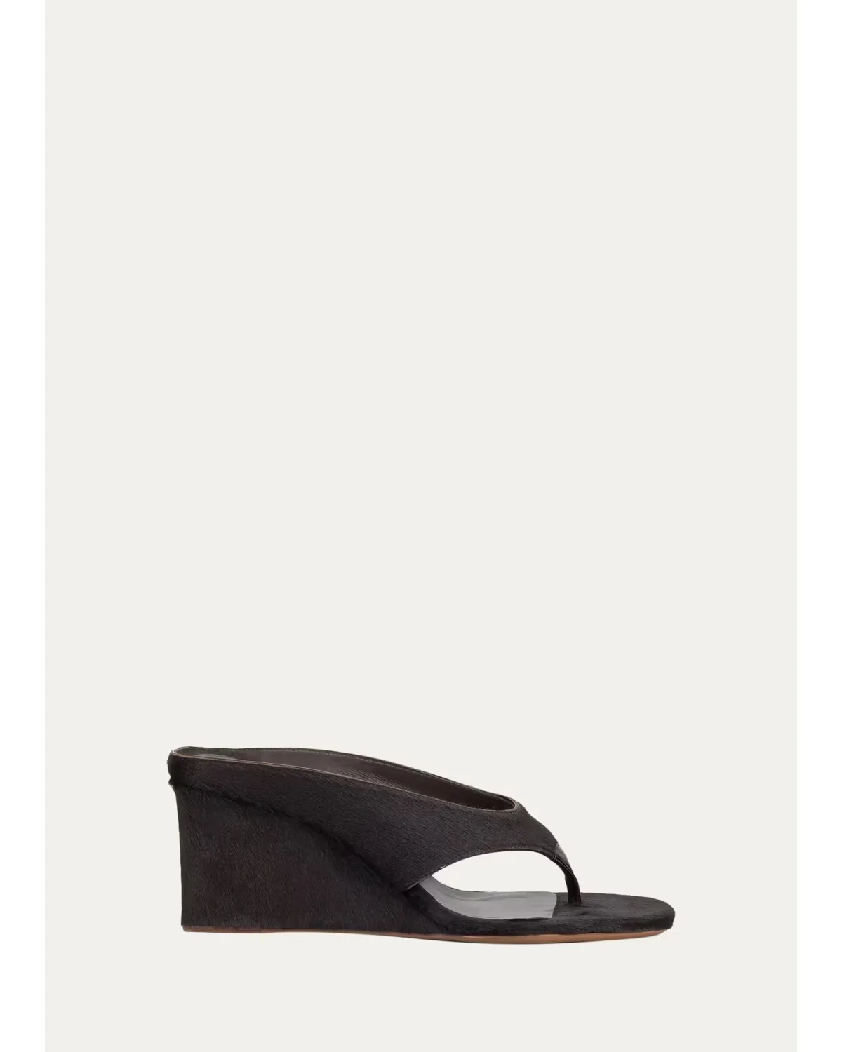 75mm Cube Calf Hair Thong Sandals by ALAA