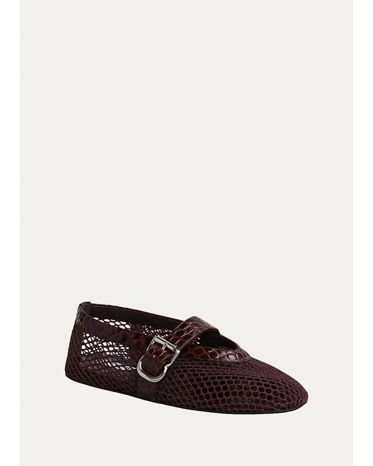Mesh Mary Jane Ballerina Flats