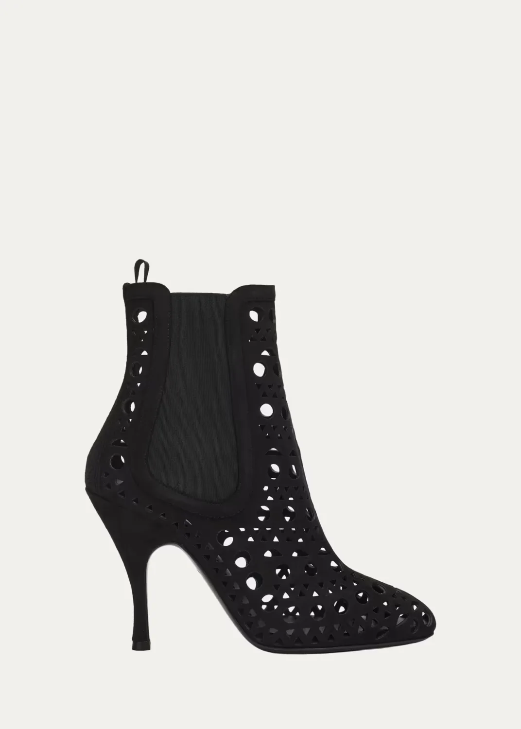 100mm Vienne Lasercut Suede Booties