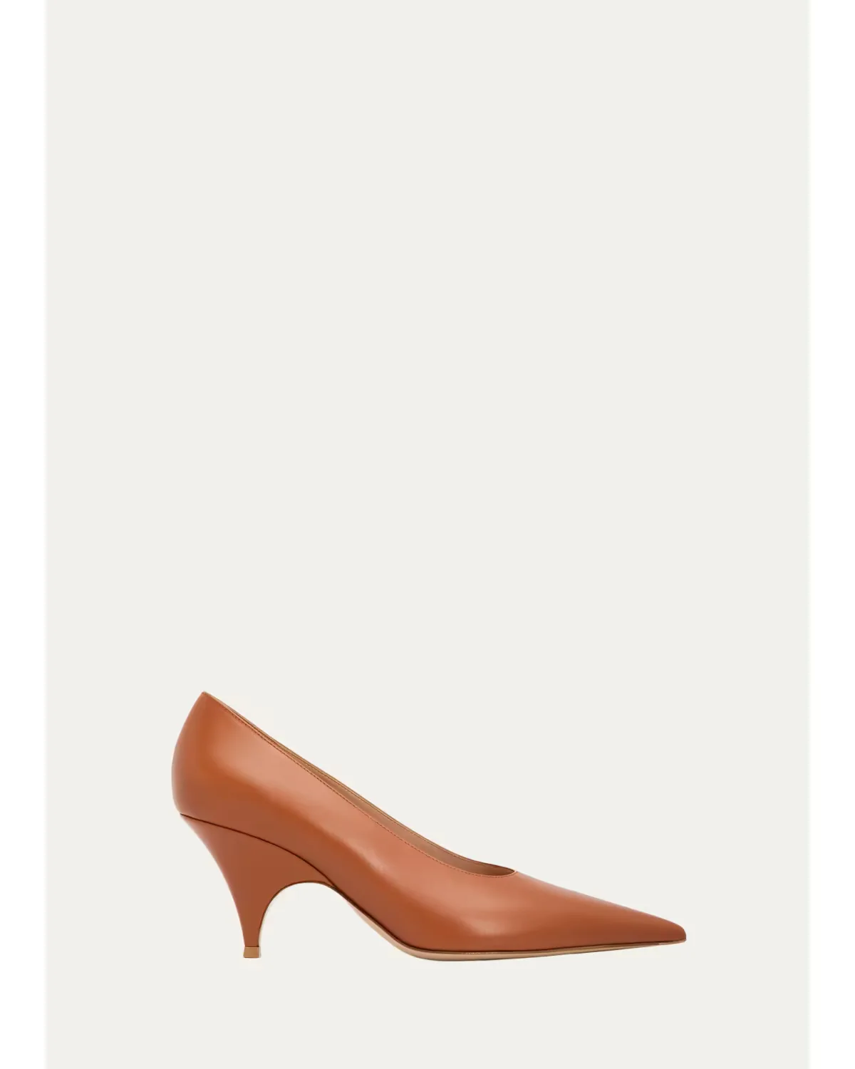 70mm Leather Pointed-Toe Pumps by Gianvito Rossi