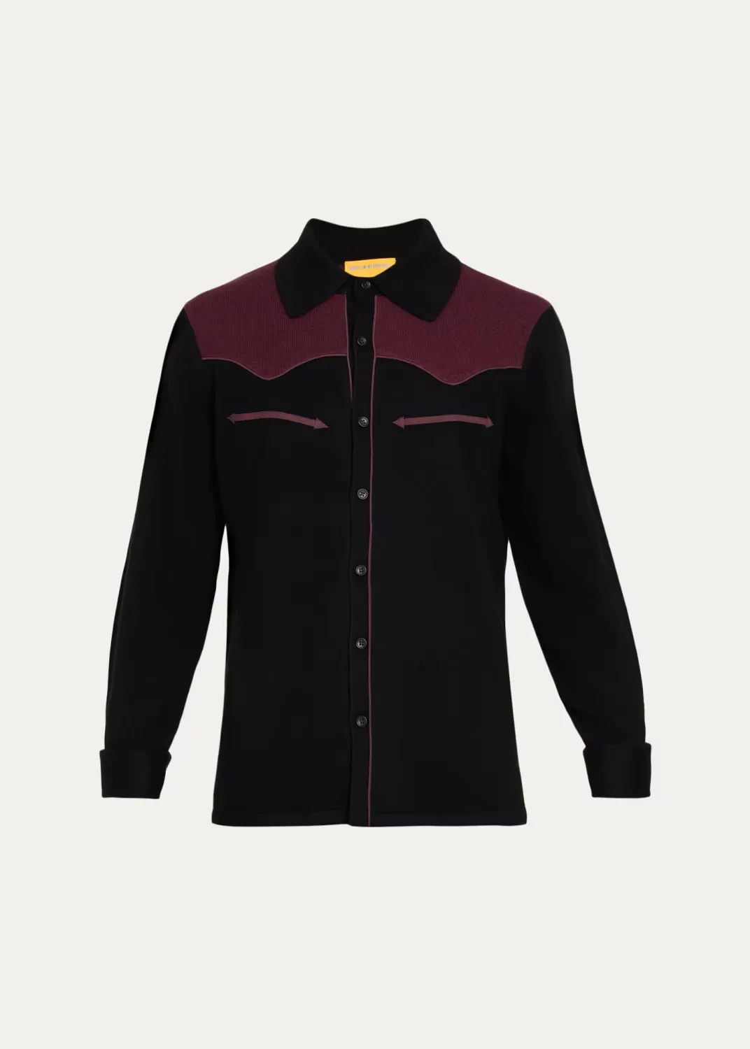 Colorblocked Cashmere Shirt