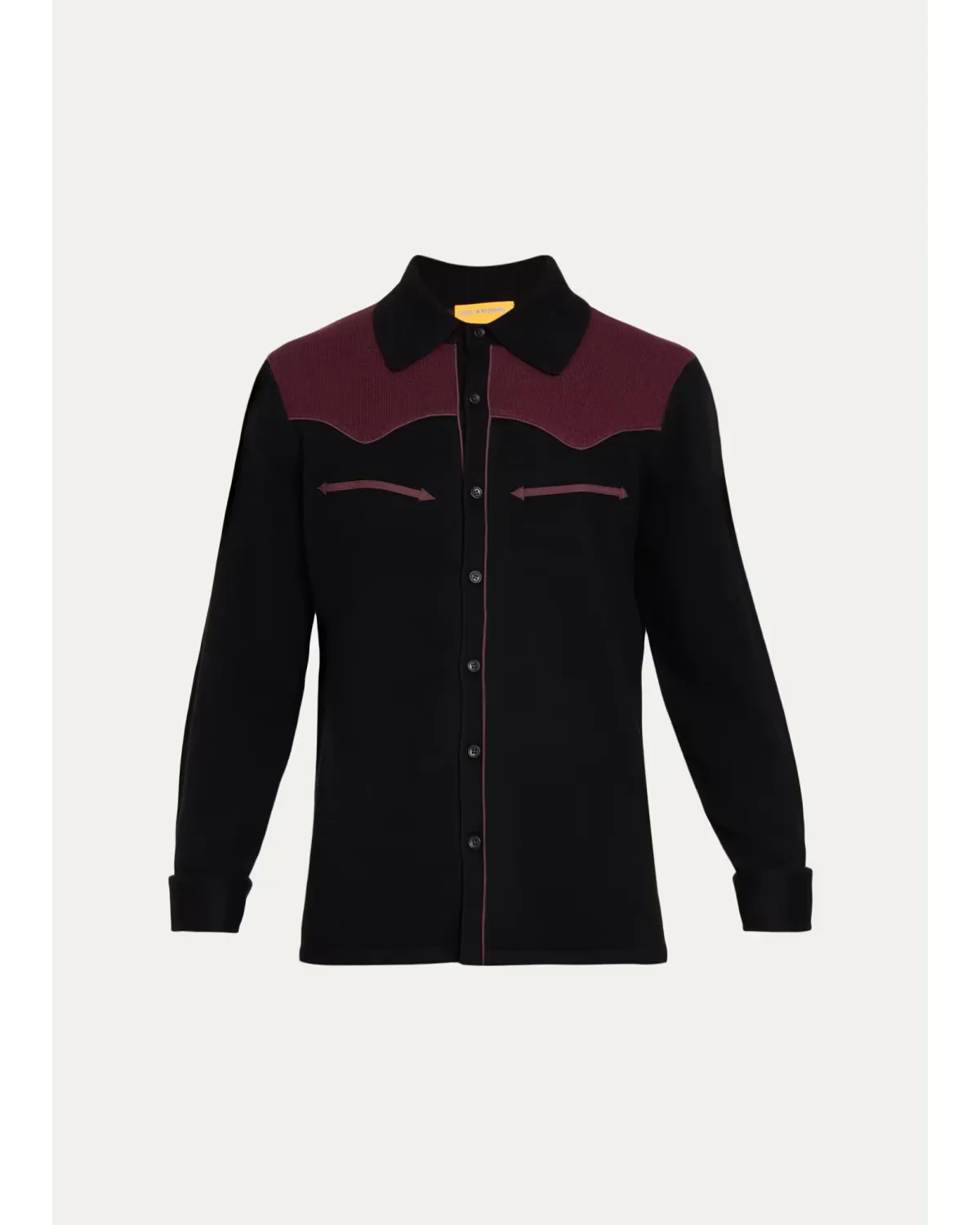 Colorblocked Cashmere Shirt by Guest in Residence