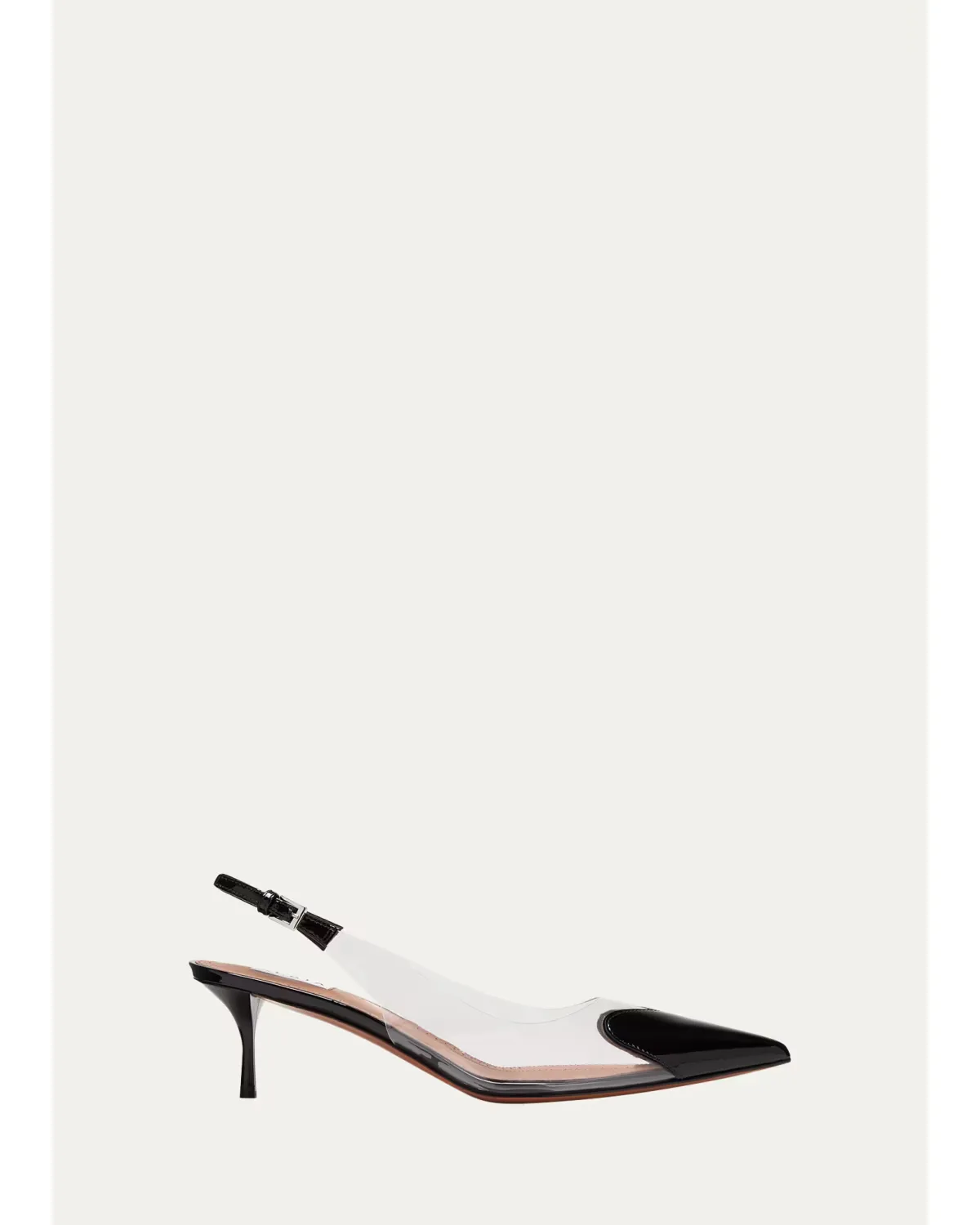 Coeur Plexi Heart-Toe Slingback Pumps