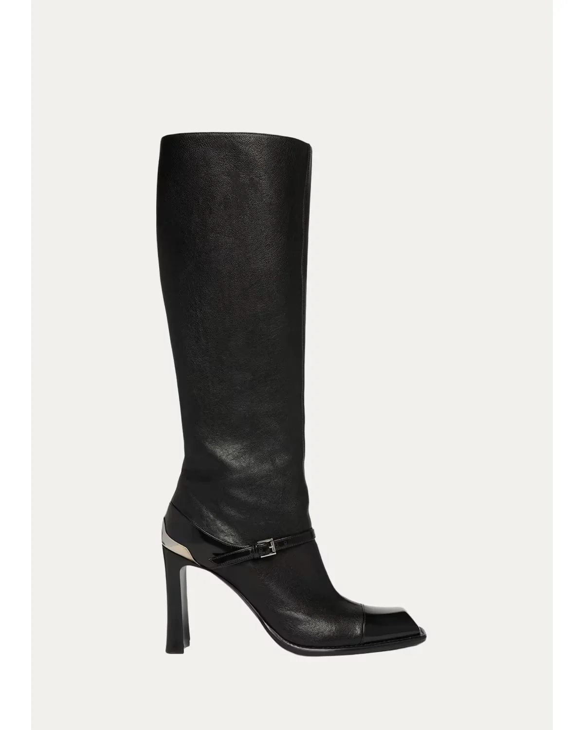 95mm Niko Leather Knee-High Boots by McQueen