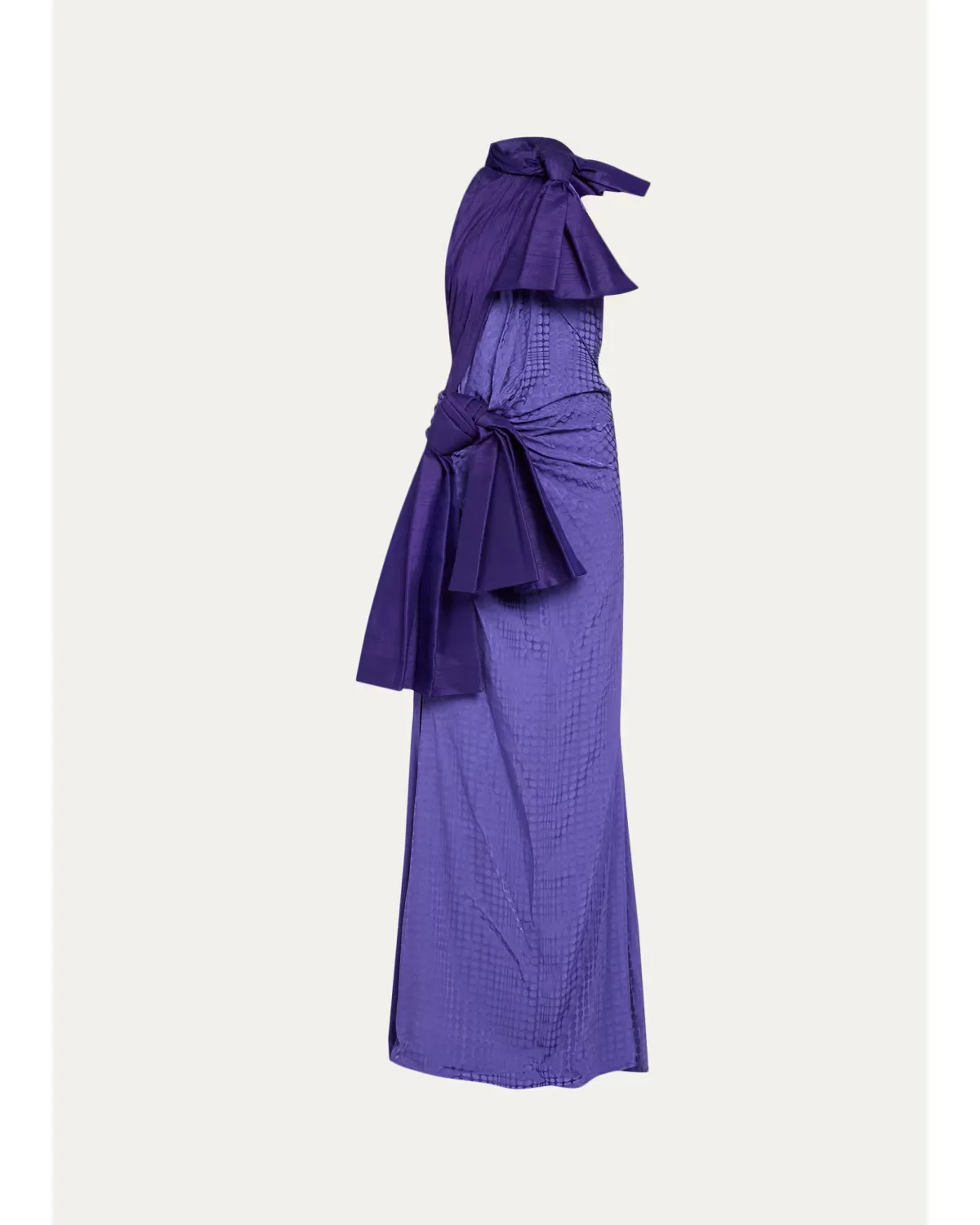 Halftone Wiggle Dot Jacquard Gown by CHRISTOPHER JOHN ROGERS