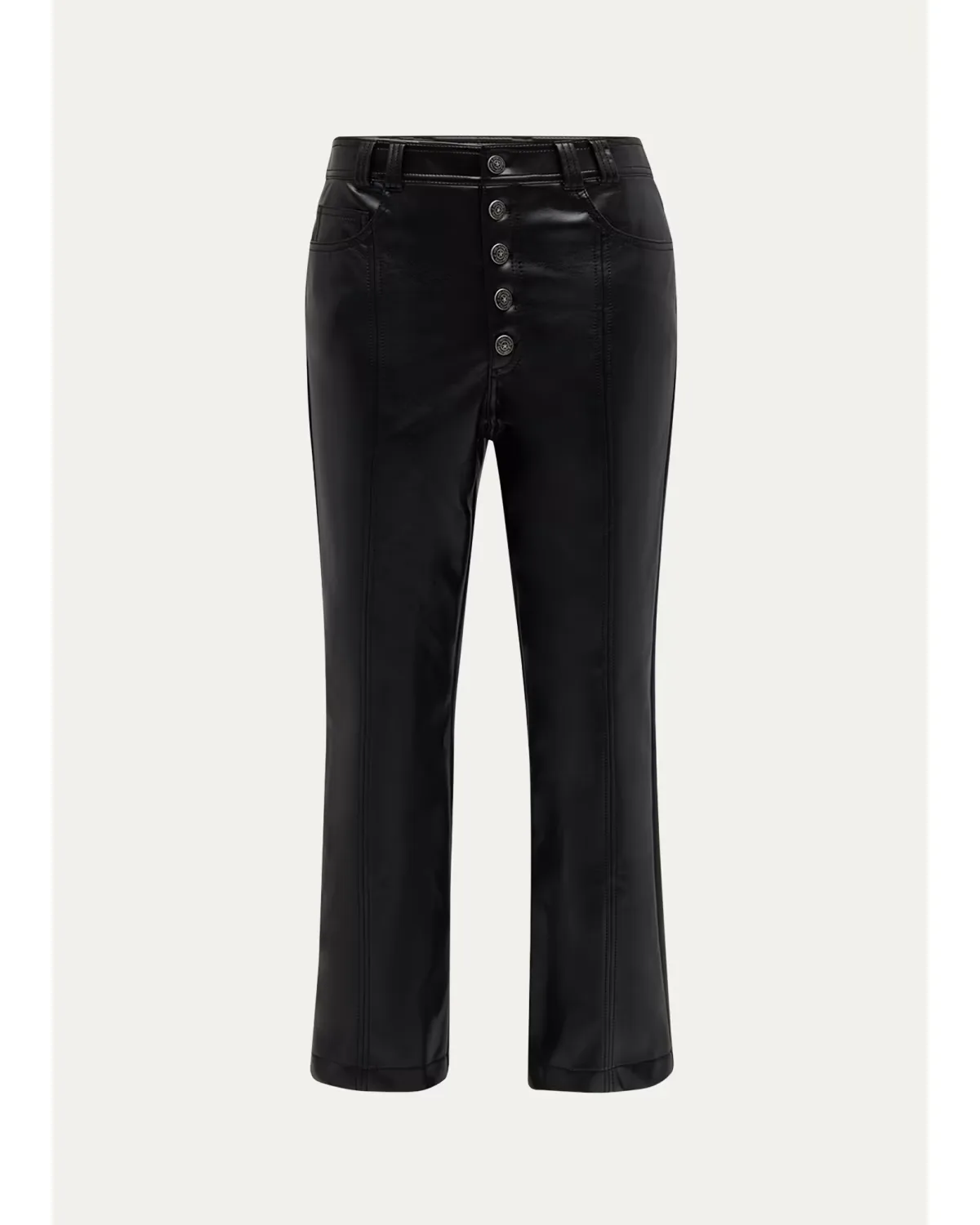 Wallace Faux Leather Bootcut Ankle Pants by Cinq  Sept